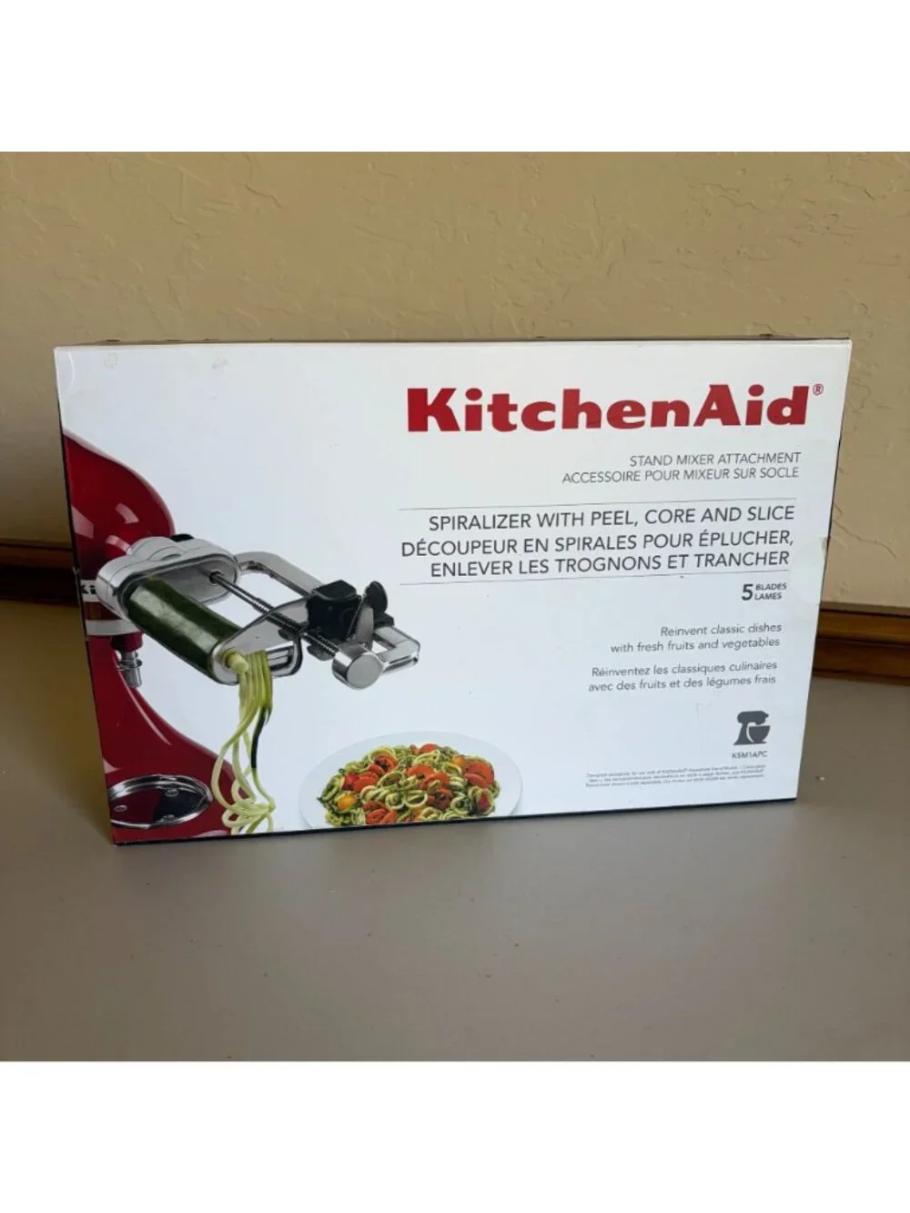 KitchenAid Spiralizer Attachment with Peel, Core Slice Model KSM1APC Stand Mixer